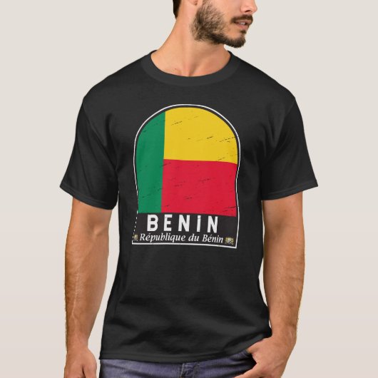T-shirt Bénin Distresse Vintage (Devant)