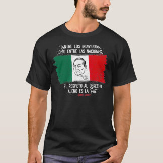 T-shirt Benito Juarez Drapeau Mexicain Pride Mens