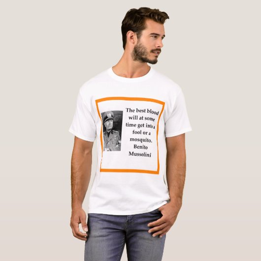 T-shirt Benito Mussolini (Devant entier)