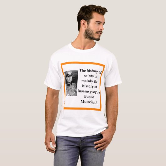 T-shirt Benito Mussolini (Devant entier)