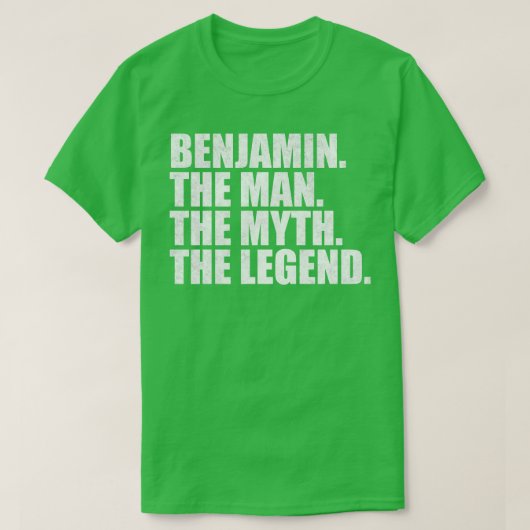 T-shirt Benjamin Benjamin Nom Benjamin prénom (Design devant)