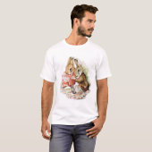 T-shirt Benjamin Bunny et Peter Rabbit planifient leur rai (Devant entier)
