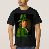 T-shirt Benjamin Franklin Clover St Patrick's Day (Devant)