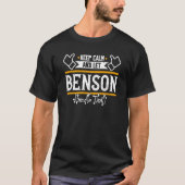 T-shirt Benson Keep Calm and let Benson handle that (Devant)