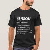 T-shirt Benson Nom (Devant)