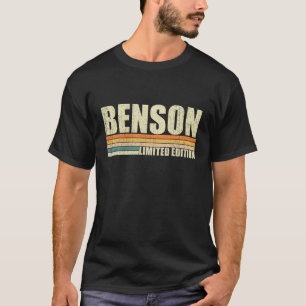T-shirt Benson Nom cadeau Personnalisé Funny Retro Vintag