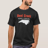 T-shirt Bent Creek and Hildebran North Carolina USA State  (Devant)