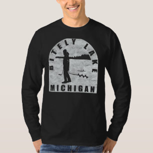 T-shirt Bently Lake Ice Fishing Michigan