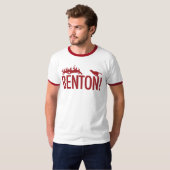 T-shirt Benton ! le chien chassant des cerfs communs en (Devant entier)