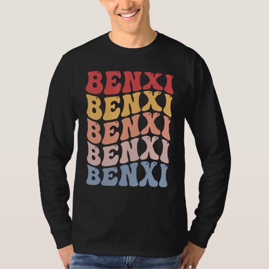 T-shirt Benxi City Groovy Retro (Devant)