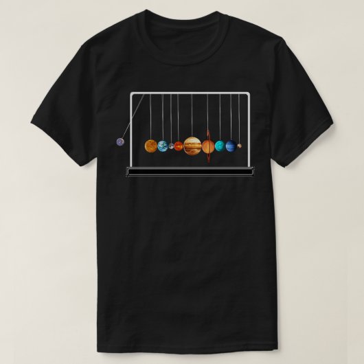 T-shirt Berceau des boules spatiales Newtons (Design devant)
