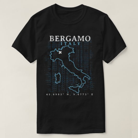 T-shirt Bergame Italie (Design devant)