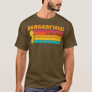 T-shirt Bergenfield New Jersey Vintage Souvenir désorganis