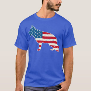 T-shirt Berger allemand 4 juillet américain pour les femme