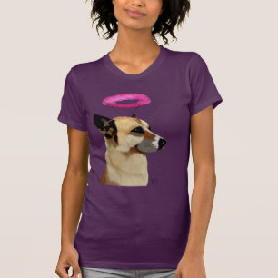 T-shirt Berger Allemand Avec Halo Rose