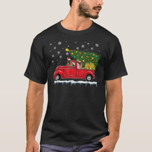T-shirt Berger allemand Camion voiture rouge Noël arbre Pè