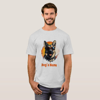 T-shirt Berger Allemand cool Avec Lunettes De Soleil