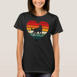 T-shirt berger allemand coucher de soleil chien maman papa