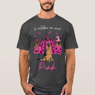 T-shirt Berger Allemand En Octobre Nous Portons Halloween 