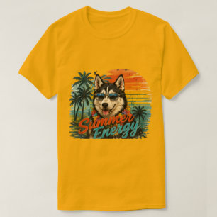 T-shirt Berger Allemand Énergie Estivale Retro Sunset Be