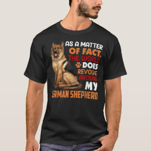 T-shirt berger allemand est mon monde berger Shepard allem