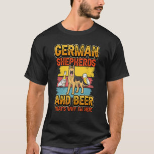 T-shirt Berger Allemand Et Bière C'Est Pourquoi Je Suis Ic