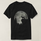 T-shirt Berger Allemand Et Halloween Lune (Design devant)