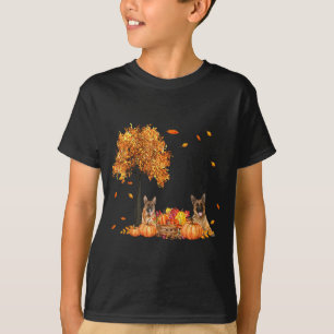 T-shirt Berger Allemand Feuille D'automne Chien De Thanksg