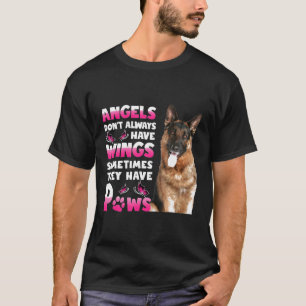 T-shirt Berger Allemand Gif parfois Angel ont des pattes