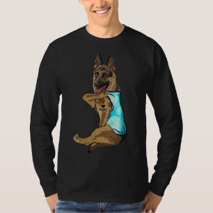 T-shirt berger allemand I Love Maman Tattoo