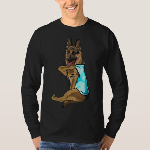 T-shirt berger allemand I Love Maman Tattoo