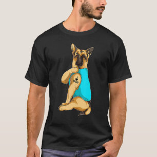 T-shirt berger allemand I Love Maman Tattoo Vêtements Chie