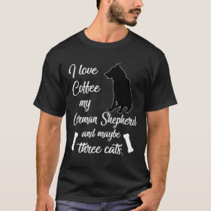 T-shirt Berger Allemand J'aime Café Mon Berger Allemand