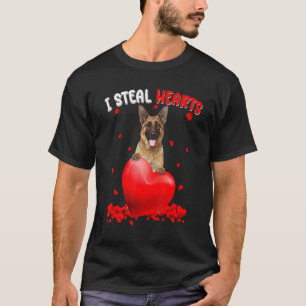 T-shirt Berger Allemand Je Vole des Cœurs Saint Valentin M