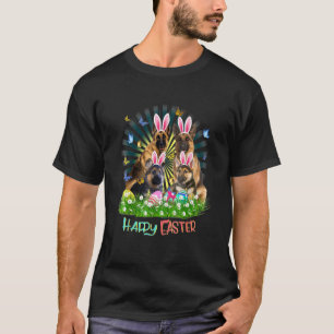T-shirt Berger allemand Joyeux oeufs de lapin de Pâques