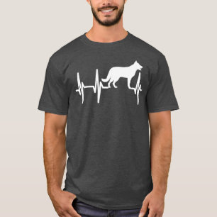 T-shirt Berger allemand K9 Police Heartbeat Chien Maman Pa