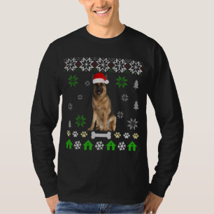 T-shirt Berger allemand laid Chien de Noël allemand berger