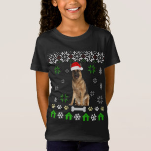 T-Shirt Berger allemand laid Chien de Noël allemand berger