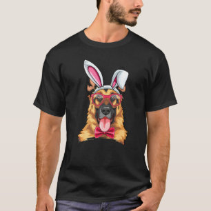 T-shirt Berger Allemand Lapin Oreilles Lunettes Oeuf Migno