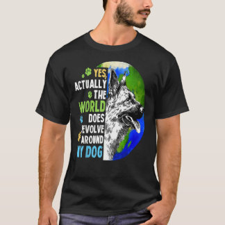 T-shirt Berger Allemand Le Monde Se Révolue Autour De Mon