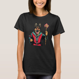 T-shirt Berger Allemand Magicien Chien Drôle Magique