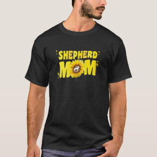 T-shirt Berger Allemand Maman Pour Femmes Sunflower Shephe