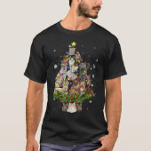 T-shirt Berger allemand Noël arbre chien Noël (Devant)