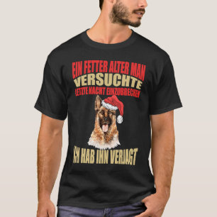 T-shirt Berger allemand Noël Père Noël