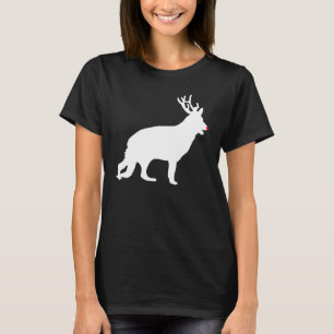 T-shirt Berger allemand Noël rennes Antlers Noël Noël