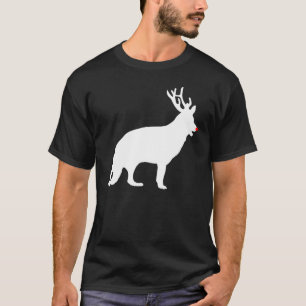 T-shirt Berger allemand Noël rennes Antlers Noël Noël