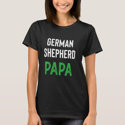 T-shirt berger allemand Papa (Devant)