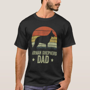 T-shirt Berger Allemand Papa Pour Hommes Berger Rétro Chie