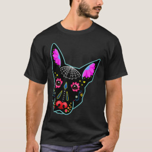 T-shirt Berger Allemand Sugar Skull Dog Jour Du Sk Morts
