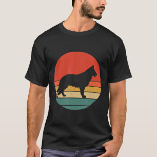 T-shirt Berger allemand Vintage chien Silhouette 60s les a